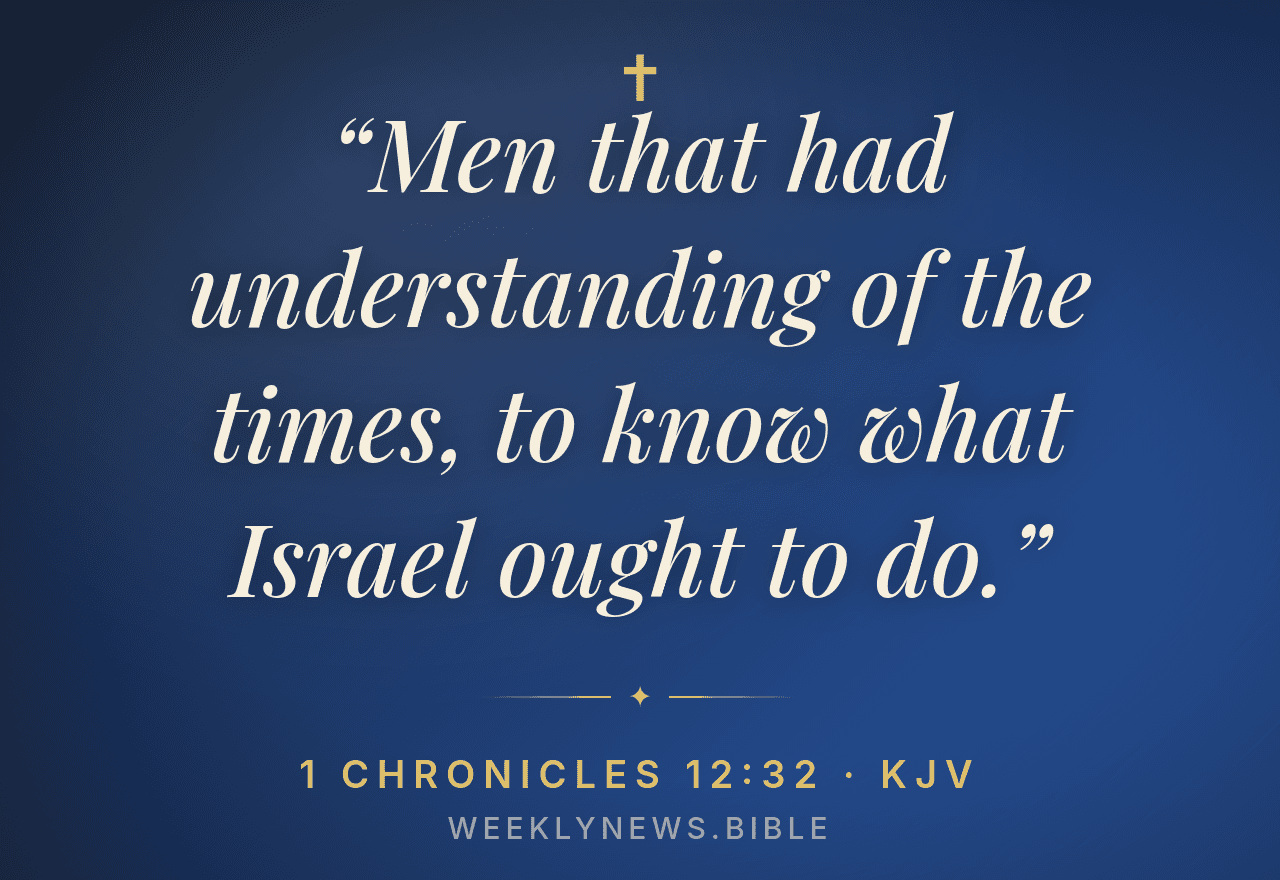 Weekly news podcast through a biblical lens